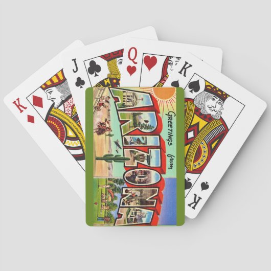 Retro Arizona Playing Cards Pokerkaarten (Achterkant)