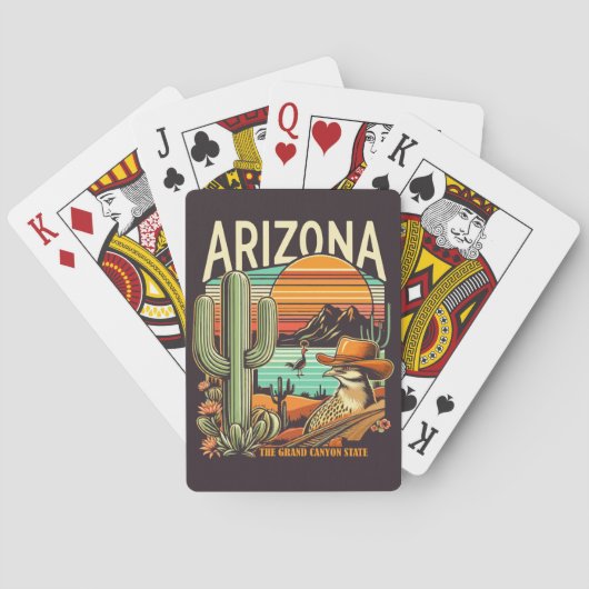 Retro Arizona Pokerkaarten (Achterkant)