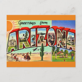 Retro Arizona Postcard Briefkaart
