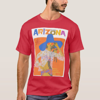 Retro Arizona Reisposter 70s Helder Kleuren T-shirt