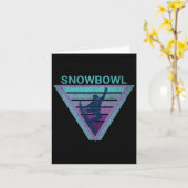 Retro Arizona Snowbowl Snowboarden voor snowboarde Kaart (Gele Bloem)