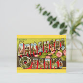 Retro Arkansas Ozarks ansichtkaart  Briefkaart (Staand voorkant)