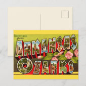 Retro Arkansas Ozarks ansichtkaart  Briefkaart (Voorkant / Achterkant)