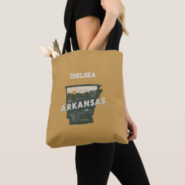 Retro Arkansas Staat Gepersonaliseerd Tote Bag