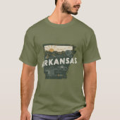 Retro Arkansas Staat T-shirt (Voorkant)