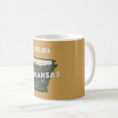Retro Arkansas State gepersonaliseerd Koffiemok (Voorkant rechts)
