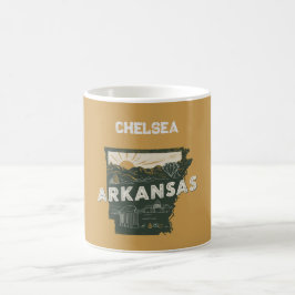 Retro Arkansas State gepersonaliseerd Koffiemok