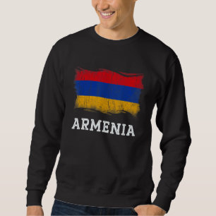 Retro Armenia Vlag Shirt Armeense Grunge G