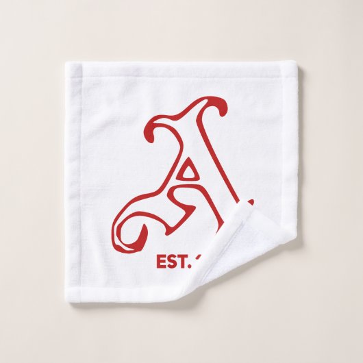 Retro arsenaal bad handdoek (Wasdoekje)