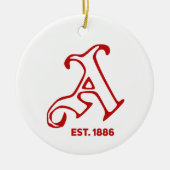 Retro arsenaal keramisch ornament (Voorkant)