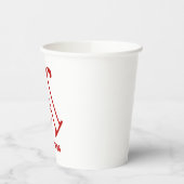 Retro arsenaal papieren bekers (Links)