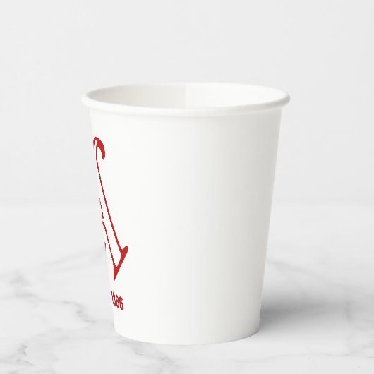 Retro arsenaal papieren bekers (Links)