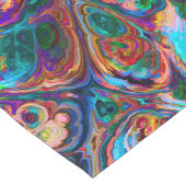 Retro art abstracte kleurrijke tabelrunner lange tafelloper (Hoek)