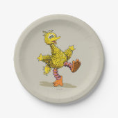 Retro Art Big Bird 2 Papieren Bordje (Voorkant)