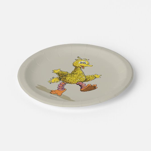Retro Art Big Bird 2 Papieren Bordje (Gekanteld)
