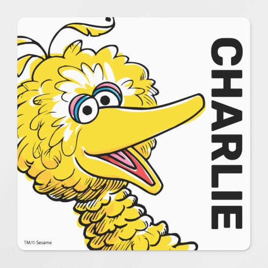 Retro Art Big Bird Labels (Design 2)