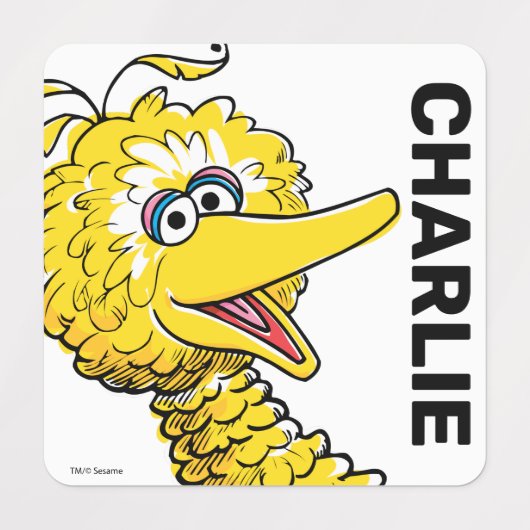Retro Art Big Bird Labels (Design 1)