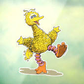 Retro Art Big Bird Raamsticker (Vel 3)