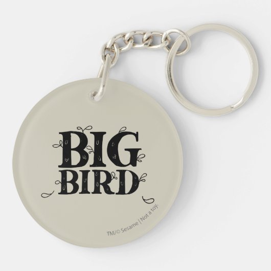 Retro Art Big Bird Sleutelhanger (Achterkant)