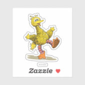 Retro Art Big Bird Sticker (Vel)