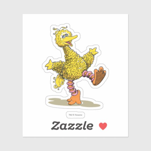 Retro Art Big Bird Sticker (Vel)