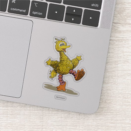 Retro Art Big Bird Sticker (Detail)