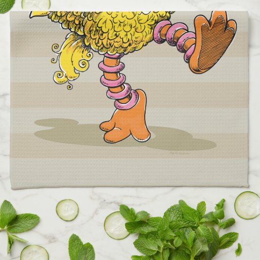 Retro Art Big Bird Theedoek (Gevouwen)