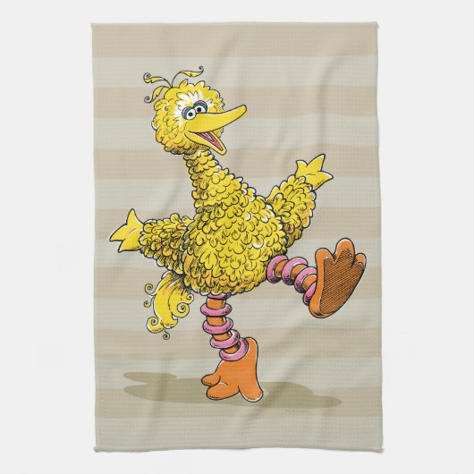 Retro Art Big Bird Theedoek (Verticaal)