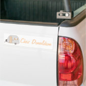 Retro Art Caravan Eigenaar's Bumpersticker (Op Truck)