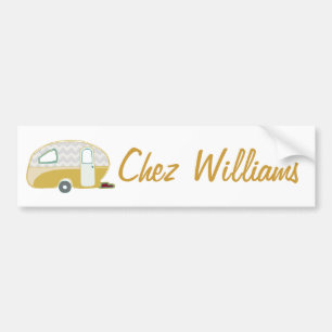 Retro Art Caravan Owner's Bumpersticker