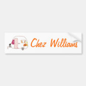 Retro Art Caravan Owner's Bumpersticker (Voorkant)