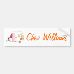Retro Art Caravan Owner's Bumpersticker