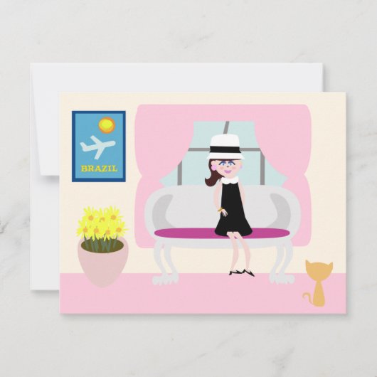 Retro Art Cartoon Breakfast met Stephanie (Voorkant)