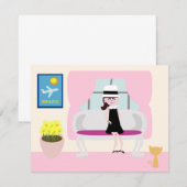 Retro Art Cartoon Breakfast met Stephanie (Voorkant / Achterkant)