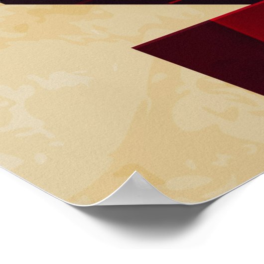 Retro art Deco 1938 Vrouw Poster (Hoek)