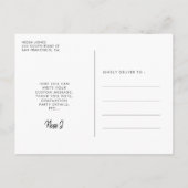 Retro art deco afstuderen Foto Briefkaart (Achterkant)