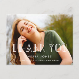 Retro art deco afstuderen Foto Briefkaart