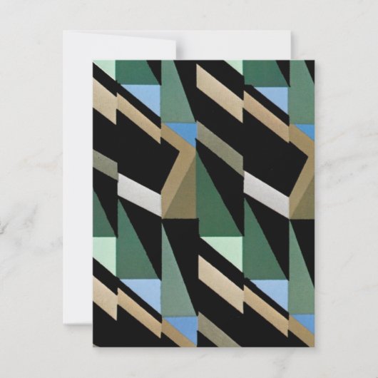 Retro Art Deco diamantdriehoekspatronen (Voorkant)