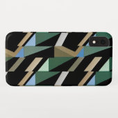 Retro Art Deco diamantdriehoekspatronen Case-Mate iPhone Case (Achterkant (horizontaal))