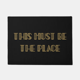 Retro art deco Dit moet de plek zijn Deurmat