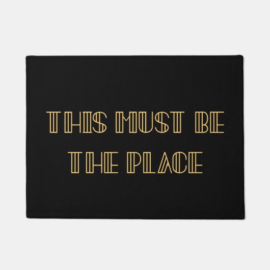 Retro art deco Dit moet de plek zijn Deurmat (Voorkant)