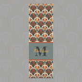 Retro Art Deco Jazz Age gedempte kleuren monogram Yogamat