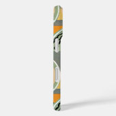 Retro Art Deco Jazz Blauwgroen cirkels patroon Case-Mate iPhone Case (Achterkant / Rechts)