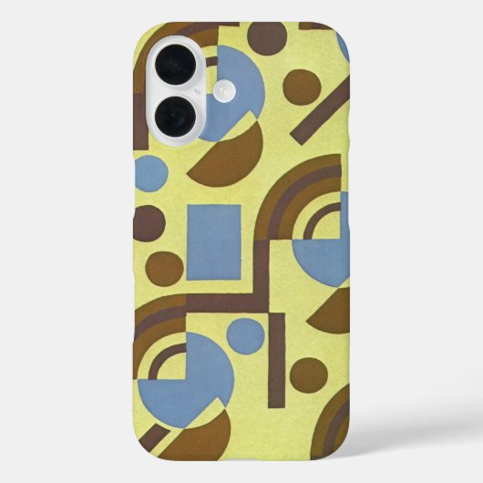 Retro Art Deco Jazz, cirkels, arceringspatronen Case-Mate iPhone Case (Achterkant)