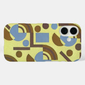 Retro Art Deco Jazz, cirkels, arceringspatronen Case-Mate iPhone Case (Achterkant (horizontaal))