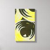 Retro Art Deco Jazz cirkels patronen Canvas Afdruk (Voorkant)