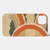 Retro Art Deco Jazz cirkels wolkenregenboogpatroon Case-Mate iPhone Case (Achterkant (horizontaal))