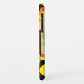 Retro Art Deco Jazz cirkels wolkenregenboogpatroon Case-Mate iPhone Case (Achterkant/links)