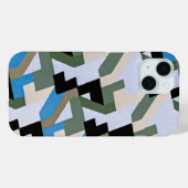 Retro Art Deco Jazz Geometrisch Zig Zag Patroon Case-Mate iPhone Case (Achterkant (horizontaal))