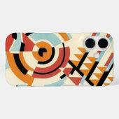 Retro Art Deco Jazz, Geometrische modellen Case-Mate iPhone Case (Achterkant (horizontaal))